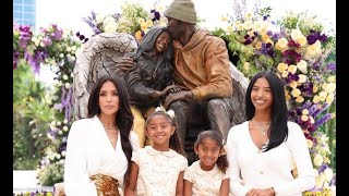 Bryant family sits for photo with new statue honoring Kobe and Gianna [upl. by Dyoll]