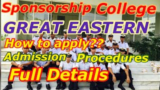 Great Eastern Shipping Company Sponsorship  How to apply  Admission procedures [upl. by Ayortal959]