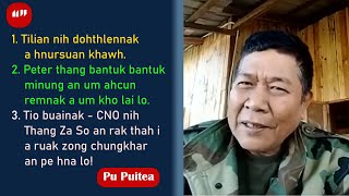 Kawram Tilian nih dohthlennak a hnursuan lai  CNO nih Tio khua Thang Za So an rak thah  Pu Puitea [upl. by Now]