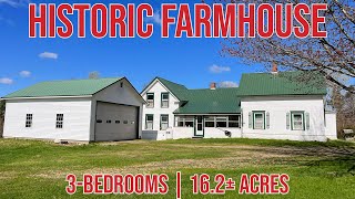 Historic Farmhouse on 16± Acres  Maine Real Estate [upl. by Adalie]