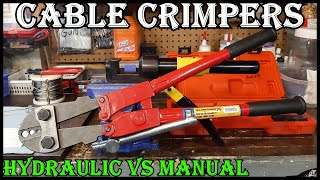 Wire Cable Crimpers  Hydraulic vs Manual  What Should You Buy [upl. by Ylrehc]