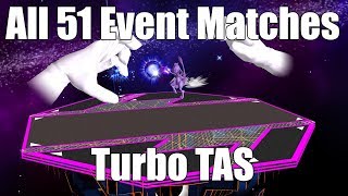 Melee All 51 Event Matches  Turbo TAS [upl. by Suoivatram]