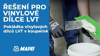 Pokládka vinylových dílců LVT v koupelně [upl. by Odnavres448]