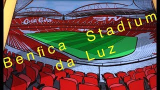 Desenho estádio da Luz Benfica reconquista iPad Pro time procreate JGCoolCartoon [upl. by Fabrianne]