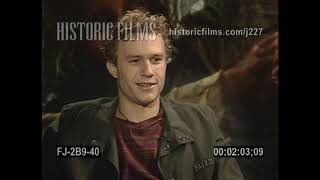 Heath Ledger Interview for A Knights Tale 2001 [upl. by Moonier]