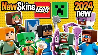 2024 MINECRAFT NEW PLAYER SKINS Lego Sets [upl. by Ayotahs]