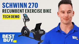 The Schwinn 270 Recumbent Exercise Bike  Tech Demo from Best Buy [upl. by Annim]