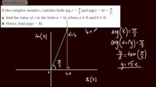 Further Pure 2 FP2 Complex Number Loci 8 More Arg Problems Edexcel Maths [upl. by Shaffer]