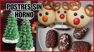 Postres para Navidad SIN HORNO  POSTRES FÁCILES PARA NAVIDAD  NatyGloss Cocina [upl. by Maryjo]