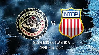 HIGHLIGHTS USA U18s vs Muskegon Lumberjacks 4624 [upl. by Rahr450]