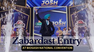 Zabardast Entry of Gurinder Singh Badshah of Biosash at The National Convention 2022 [upl. by Yespmed]