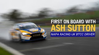 Ash Sutton On Board 2024 BTCC NAPA Ford Focus at Brands Hatch [upl. by Ledarf]