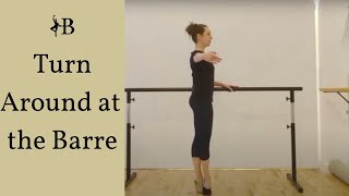 Soutenu At The Barre Ballet Tutorial Beginner [upl. by Ellebanna]