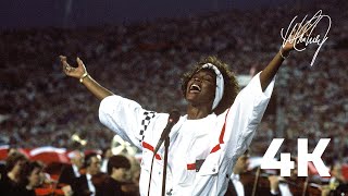 Whitney Houston  National Anthem Star Spangled Banner 4K Remaster [upl. by Daron]