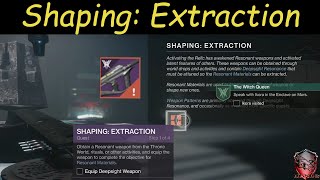 Destiny 2 The Witch Queen Shaping Extraction [upl. by Aneekahs]