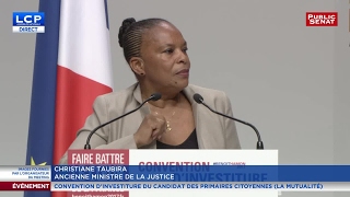 VIDEO Discours intégral de Christiane Taubira au meeting de benoît Hamon [upl. by Lein935]