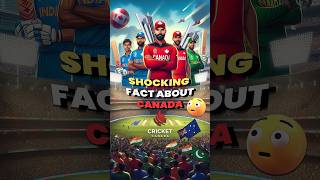 Canada cricket team shocking fact 🤯🇨🇦  shorts ytshorts cricket cricketshorts t20worldcup [upl. by Kramlich]