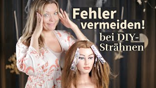 BEACHTE DIESE TIPPS bei STRÄHNEN selber machen und VERMEIDE FEHLER blonde highlights diy [upl. by Capon]