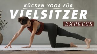 Yoga für Vielsitzer Express  Frische Impulse für Rücken Wirbelsäule amp Schultern  15 Min [upl. by Nalak]