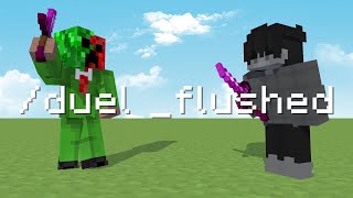 flxshed dueled me on his MinecraftServer  Hexalandxyz  hexaland [upl. by Laehpar]