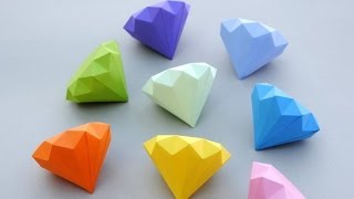 How to Make a Paper Diamond  Simple Way [upl. by Eelirrem]