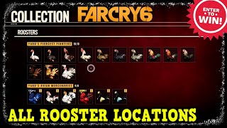 All Rooster Locations in Far Cry 6 Recrooster Trophy  Achievement Guide [upl. by Anahir]