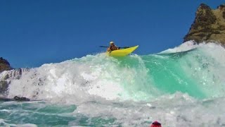 Neptunes Rangers Sea Kayak Rock Gardening  Insane Fun in Mendocino Rough Water Kayaking [upl. by Ahsiemak]