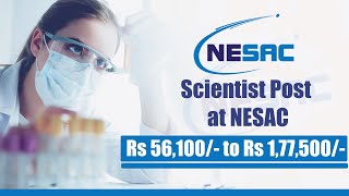 Govt Dept Of Space Life Science NESAC Recruitment [upl. by Richmond]