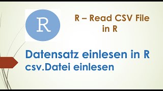 Datensatz in R einlesen [upl. by Pears]