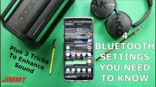 Galaxy Note 9  4 VERY Important Bluetooth Features PLUS Hidden Settings [upl. by Kissel]