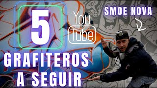 ▶️ 5 GRAFITEROS de YOUTUBE a SEGUIR ¡APRENDE GRAFFITI con ellos [upl. by Neeloj]