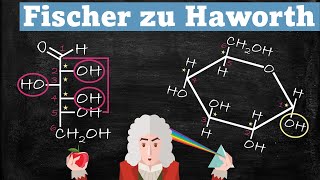 Einfach erklärt FLOH  Fischer zu Haworth Projektion am Beispiel der Glucose [upl. by Aihtak]