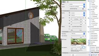 Outdoor CineRender Scene  ARCHICAD Training Series 3  6284 [upl. by Eelram]