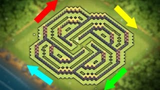 New quotUNBEATABLEquot Town hall 9 Base Layout CoC Th9 Best Trophy Pushing Base 2017  Clash of Clans [upl. by Aihsilat]