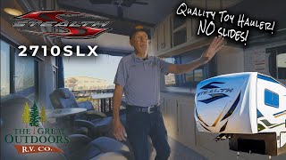 NEW 2024 Homey Toy Hauler Fifth Wheel w Generator amp 40 GALLON Fuel Station  Stealth 2710SLX [upl. by Lion]