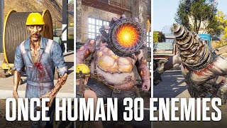 Once Human  30 Monsters and Enemies 4K [upl. by Bryant]