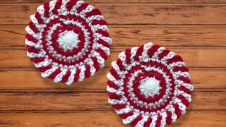 Handmade Crochet Cup Coasters  Custom Colors amp Designs [upl. by Oicangi]