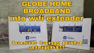 globe home broadband into wifi extender [upl. by Eimma]