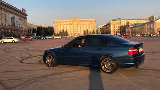 bmw 330i e46 m54b30 burnout drift [upl. by Ignacia]