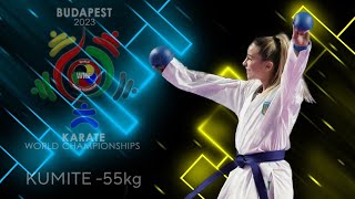 Anzhelika Terliuga VS Chernysheva  WORLD KARATE CHAMPIONSHIPS 2023 [upl. by Gunn996]