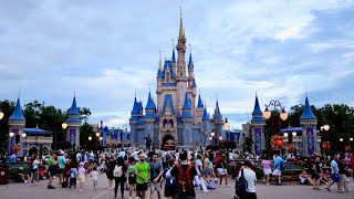 Magic Kingdom 2024 Summer Evening Walkthrough in 4K  Walt Disney World Orlando Florida August 2024 [upl. by Ardnovahs702]