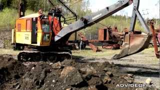 Åkerman 575 Lingrävmaskin  Cable backhoe [upl. by Sudaorb]