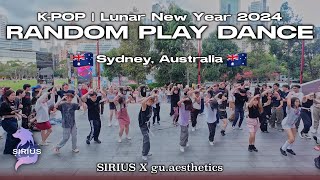 KPOP IN PUBLIC RANDOM PLAY DANCE  Lunar New Year 2024  Sydney Australia [upl. by Ellecrad]