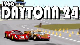 1966 Daytona 24 Hours  Ford vs Ferrari  GTR2  1966 Series 8 [upl. by Alemat]