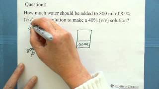 4 Concentration of a Solution Volume Percent  vv 2 [upl. by Konopka]