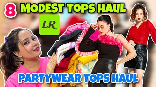 AFFORDABLE MODEST “TOPS” HAUL 😍 8 TOPS Under Rs 499 Ft LIMEROAD  Neha Singh [upl. by Rooney938]