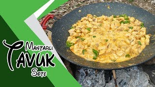 Mantarlı Tavuk Sote  Doğada Yemek [upl. by Atilrahc511]