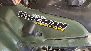 Honda Foreman Rubicon Blank Blinking Shift Light [upl. by Abbye]