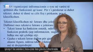 Gjuhë shqipe 10  Teksti karakteristikat e tij Struktura e një teksti Tekstet e gjuhës së folur [upl. by Tedd149]