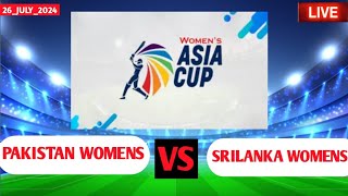 Pakistan women vs srilanka women live score  Womens asia cup  semifinal match liveLIVE SCORE [upl. by Mcbride]